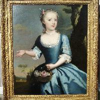 Portrait of a young lady , Attributed to Bartholomew Dandridge